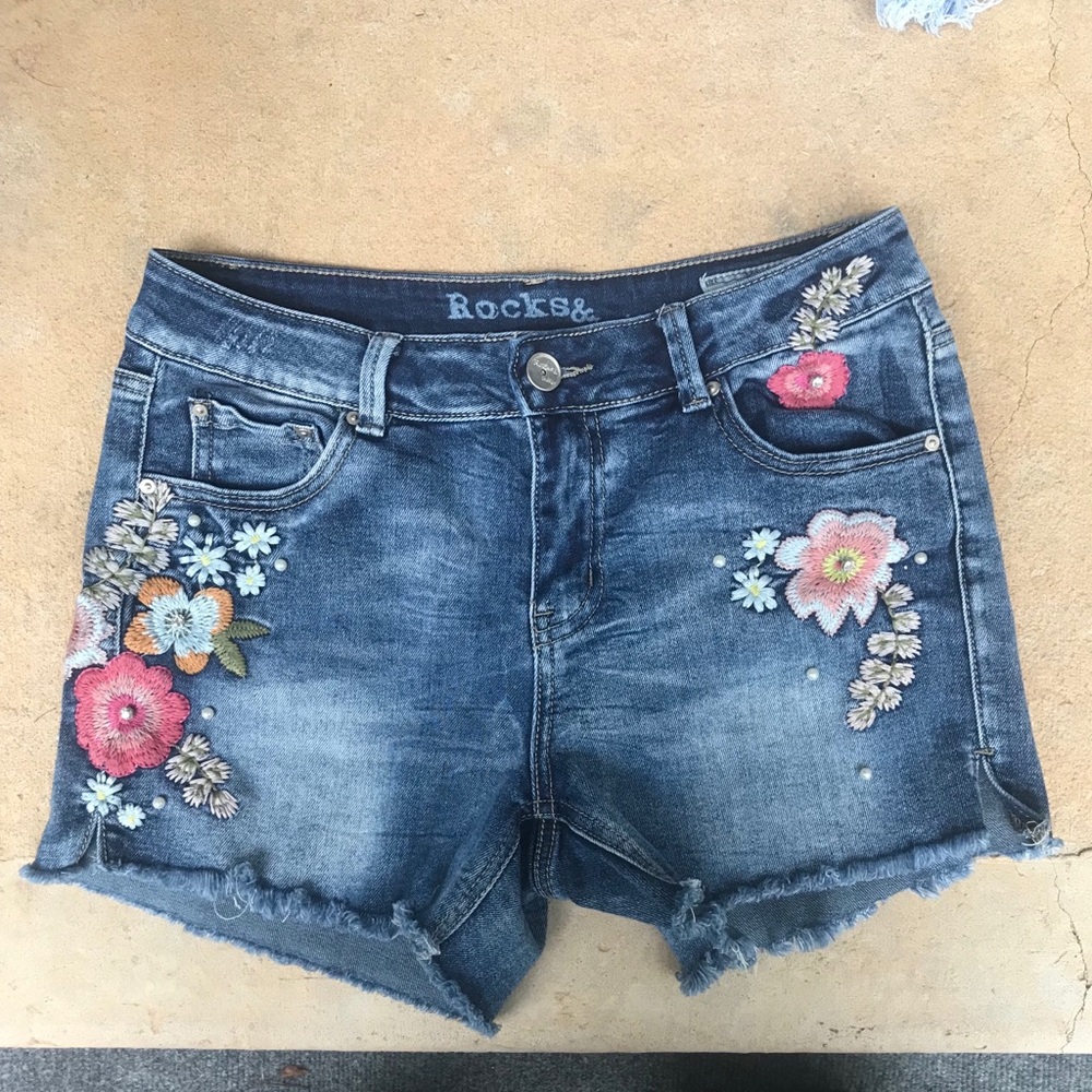 Rocks & Indigo Embroidered Women's Shorts